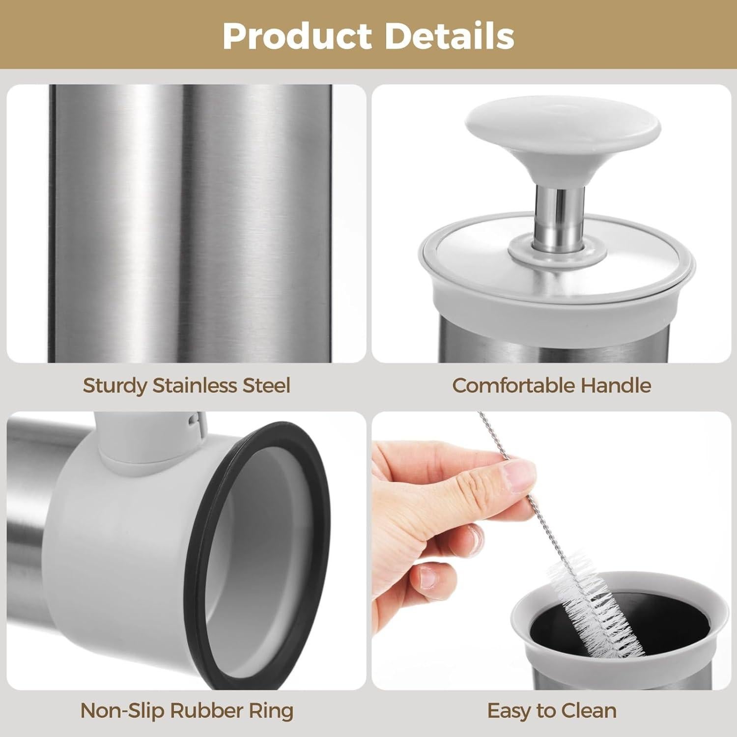 Embudo para Salchichas OMISTAR 1.5 L Acero Inoxidable Manual