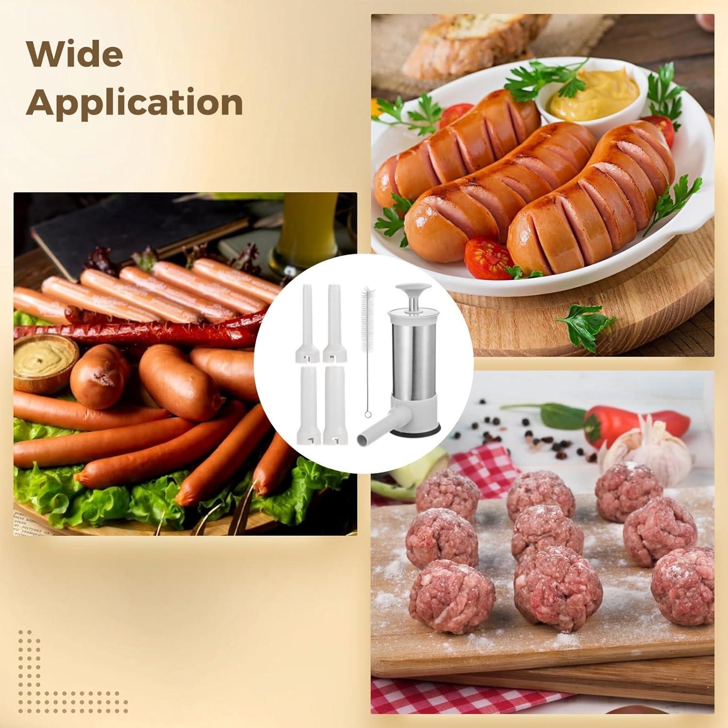 Embudo para Salchichas OMISTAR 1.5 L Acero Inoxidable Manual