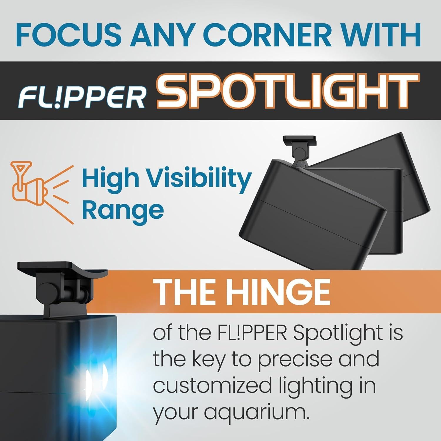 Foco LED Recargable Flipper DeepSee para Acuarios