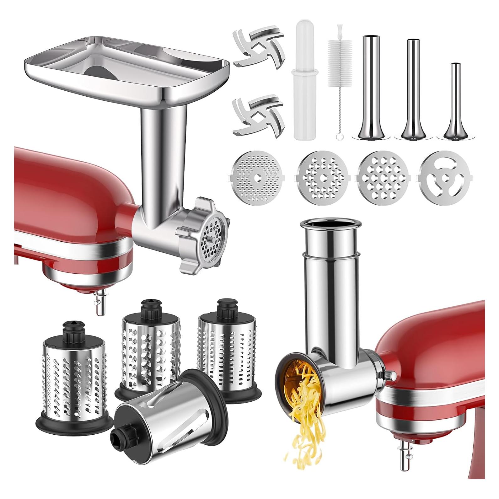 Picadora de Carne y Rallador InnoMoon para Batidora KitchenAid