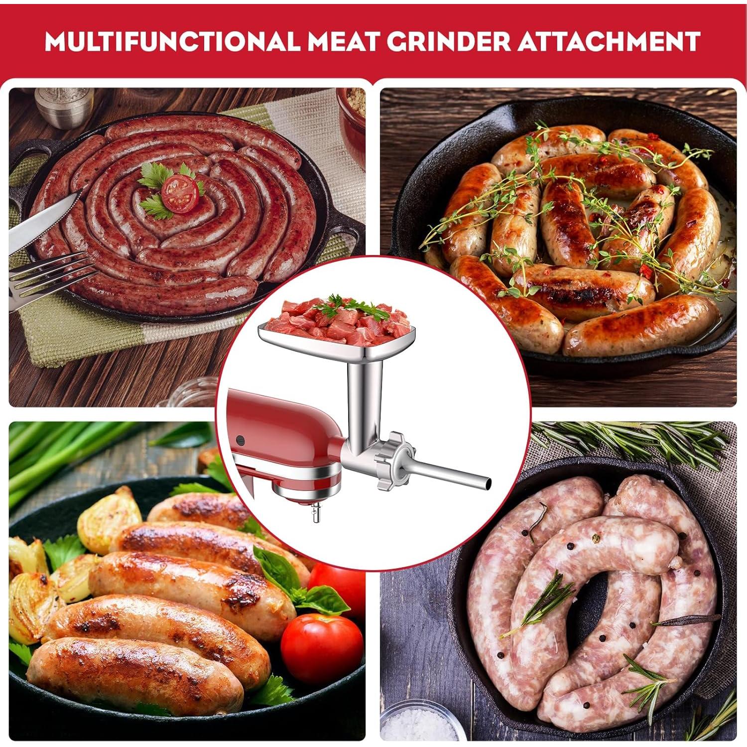 Picadora de Carne y Rallador InnoMoon para Batidora KitchenAid