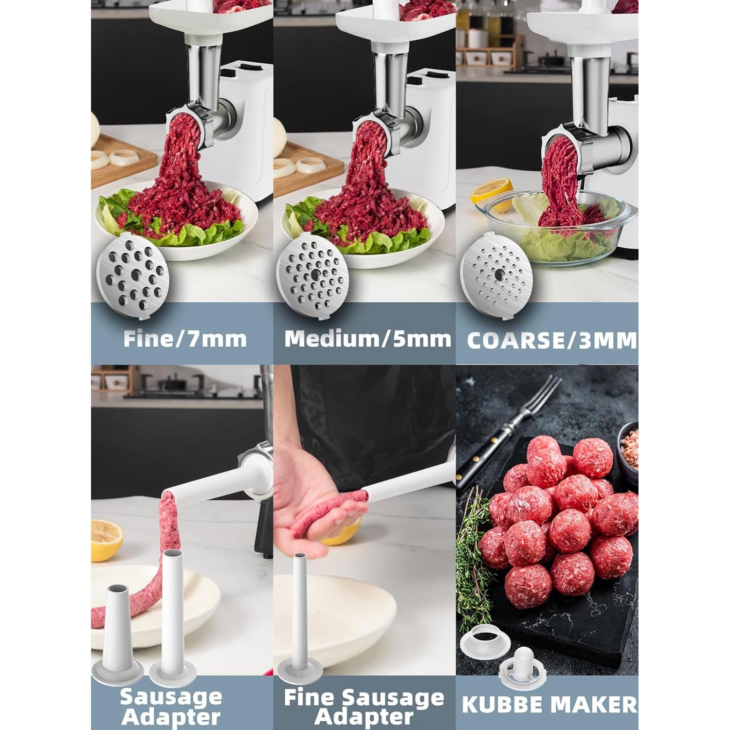 Picadora de Carne Eléctrica Oaomi 2500W con Accesorios