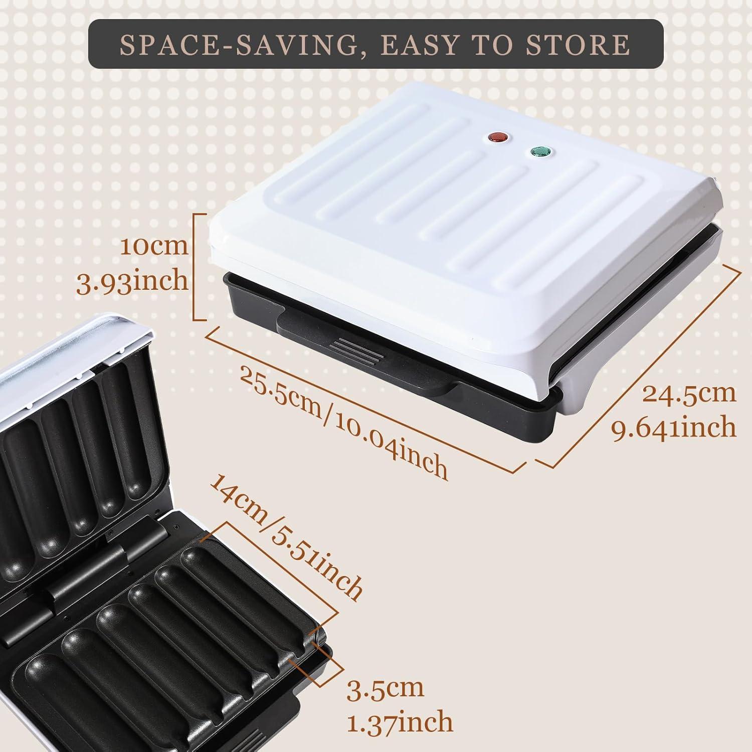 Cocinador de Hot Dogs UVFAST JK-169, 6 Salchichas, Antiadherente