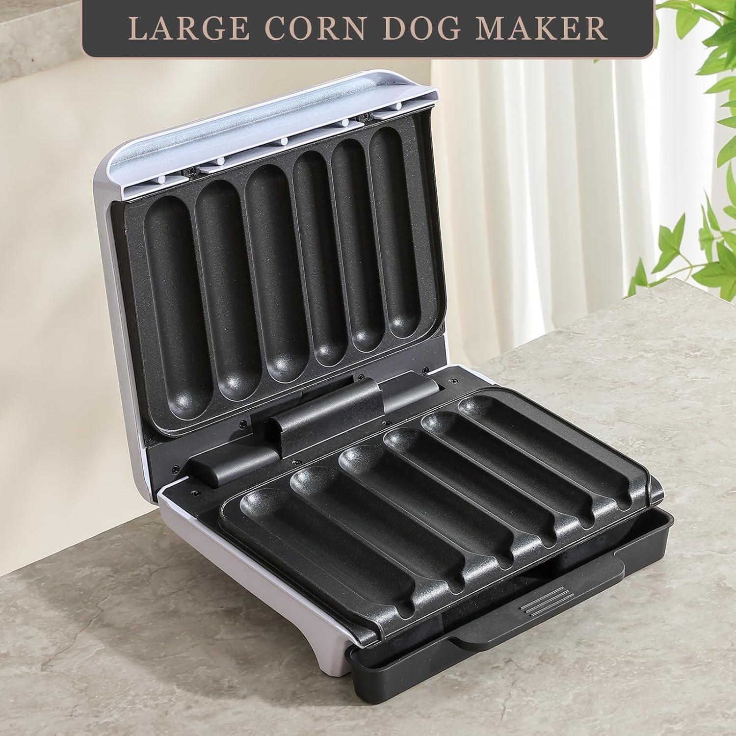 Cocinador de Hot Dogs UVFAST JK-169, 6 Salchichas, Antiadherente