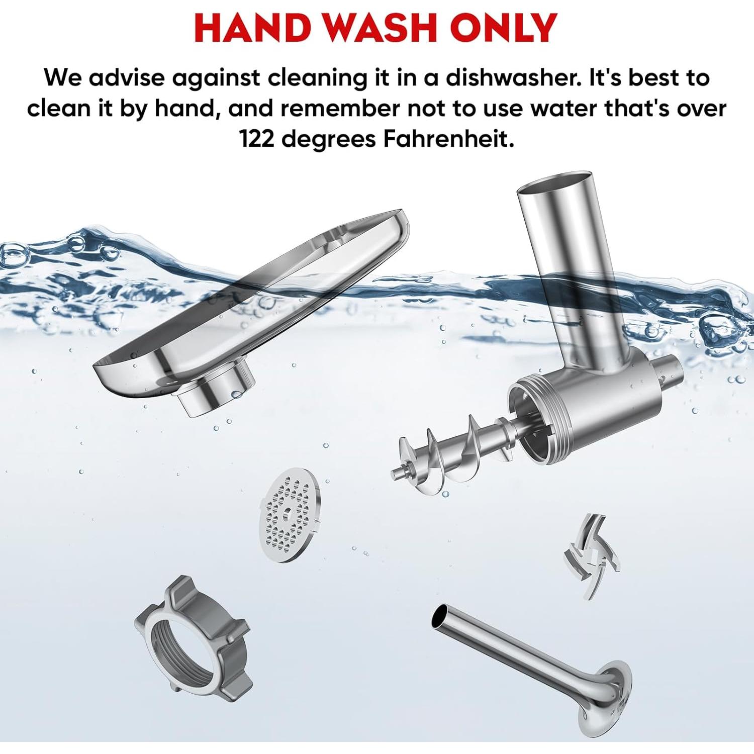 Picadora de Carne Manual COFUN 1705-HA con Embutidora y 4 Placas