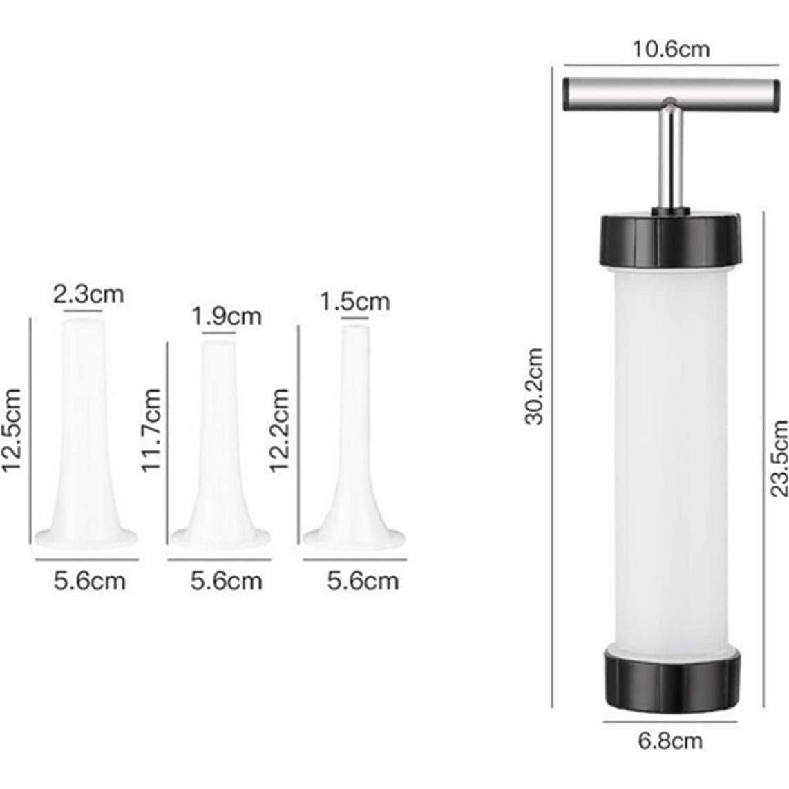 Fabricante de Salchichas Manual UQUABESO con 3 Embudos de Relleno