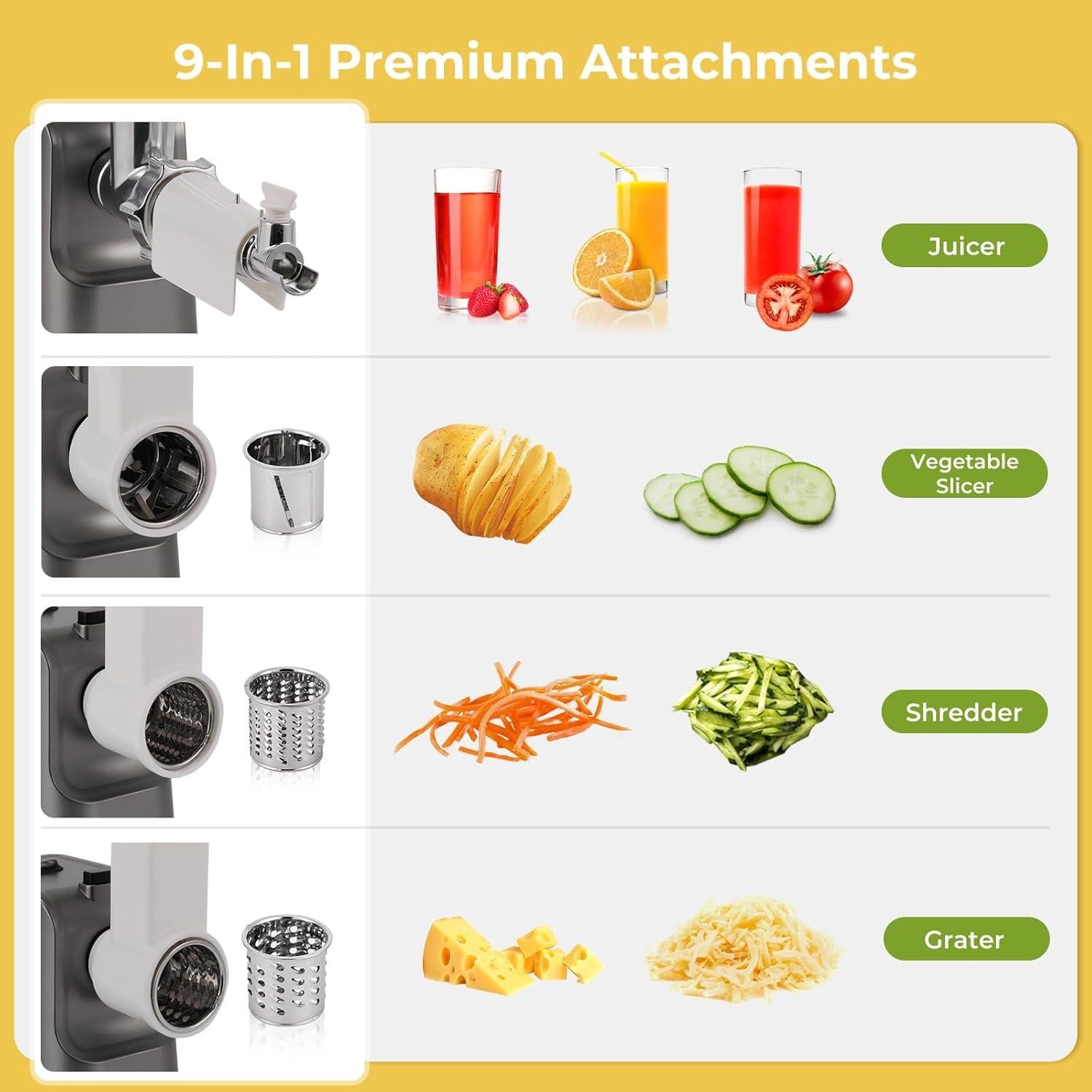 Picadora de Carne Eléctrica Flyseago HJJ-11 1700W 2kg/min