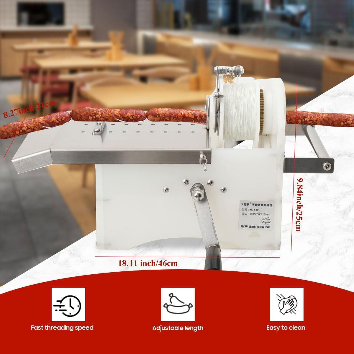 Máquina Manual de Atado de Salchichas EODSAD 0-42mm Acero Inoxidable