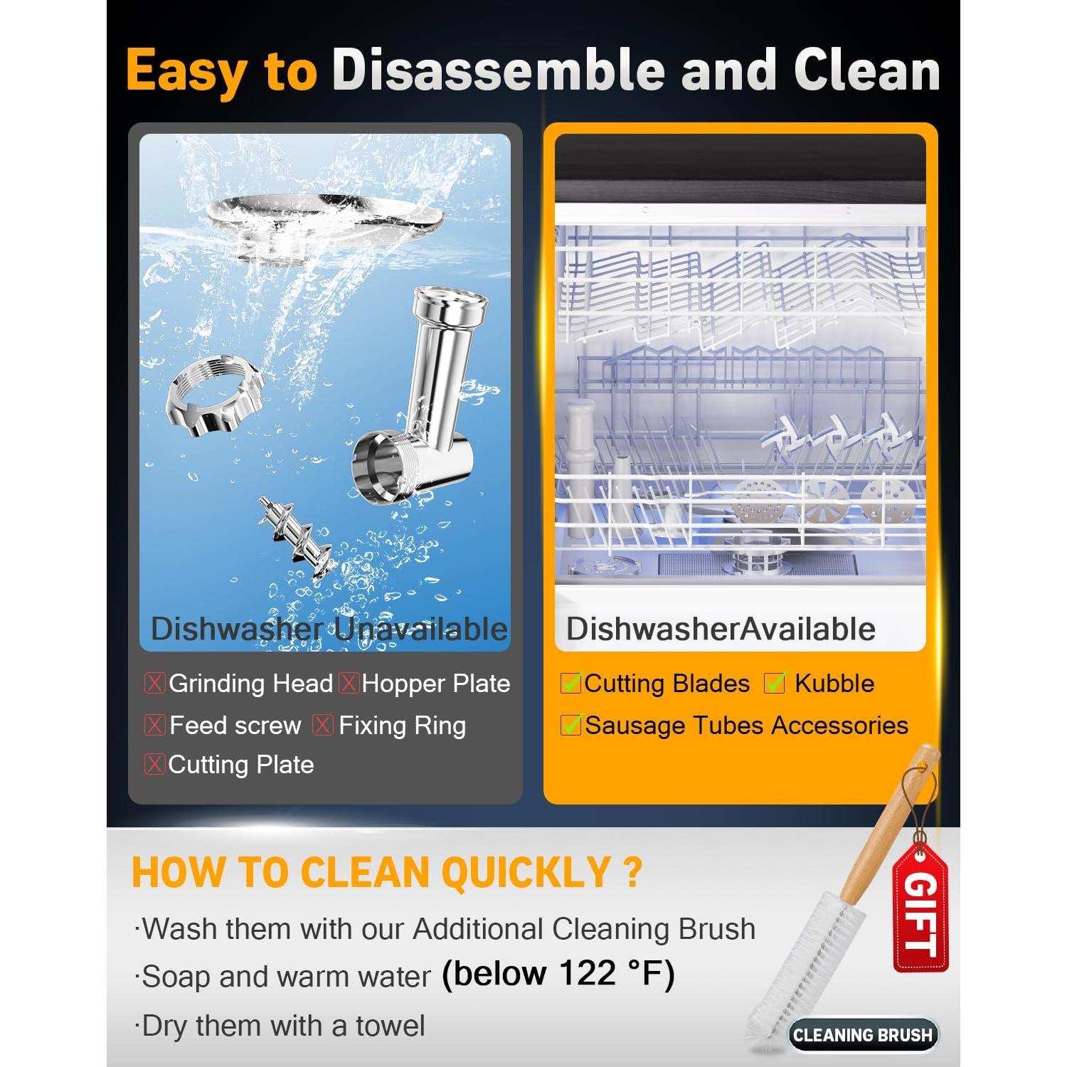 Picadora de Carne Eléctrica SVKLHY 3000W con Accesorios