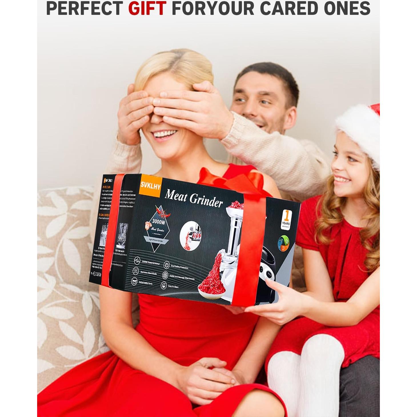 Picadora de Carne Eléctrica SVKLHY 3000W con Accesorios