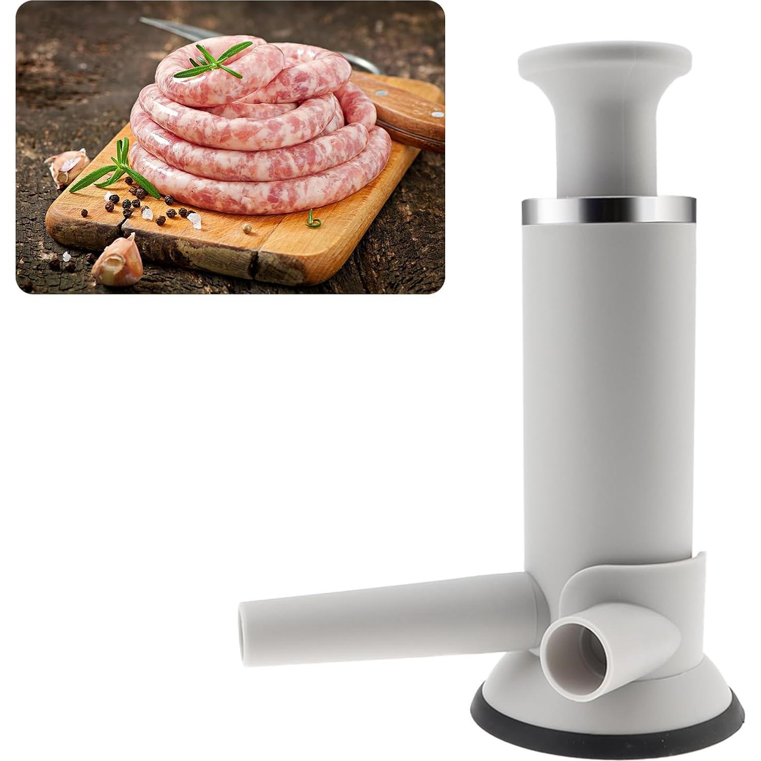 Máquina de Rellenar Salchichas TQEONKL 326g Vertical Acero Inoxidable