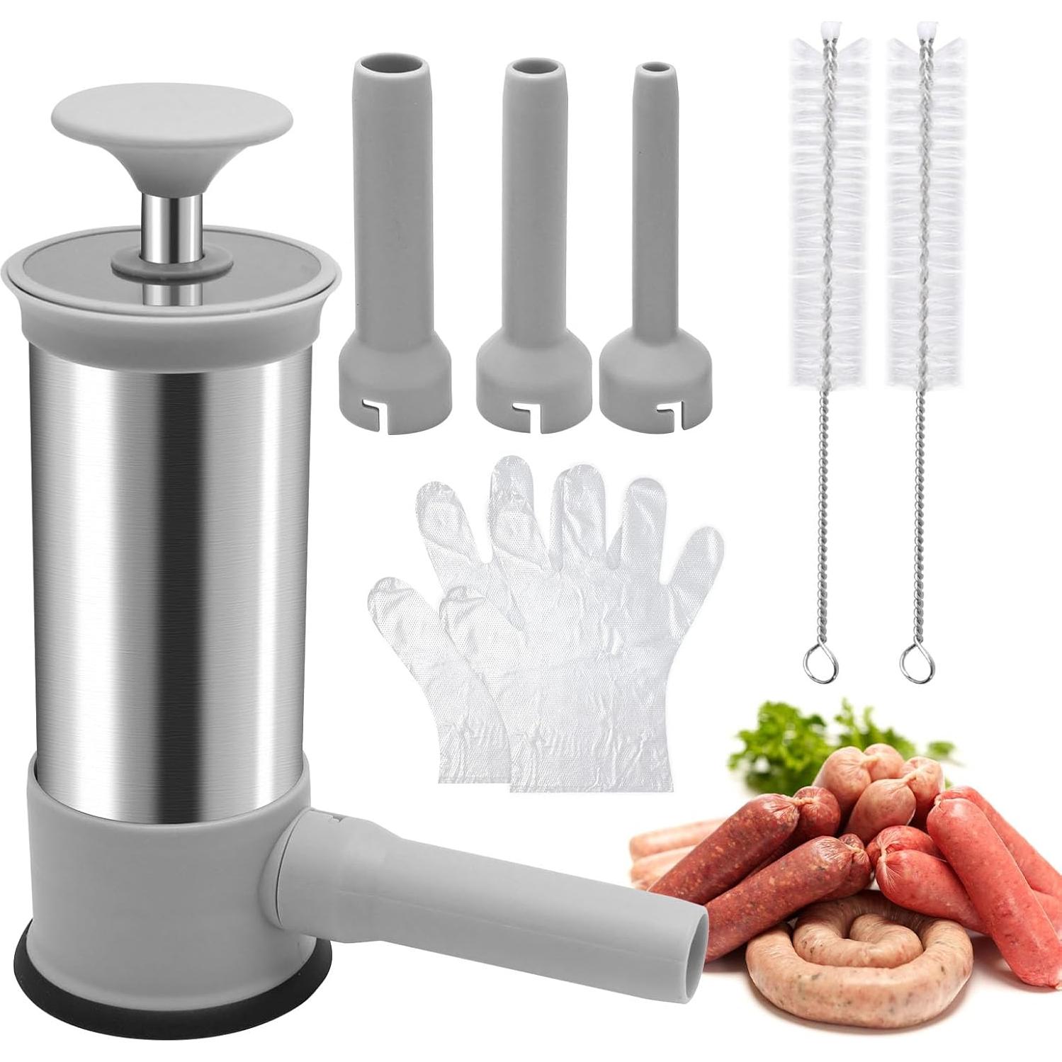 Rellenador de Salchichas Saihisday Vertical Acero Inoxidable 1 kg