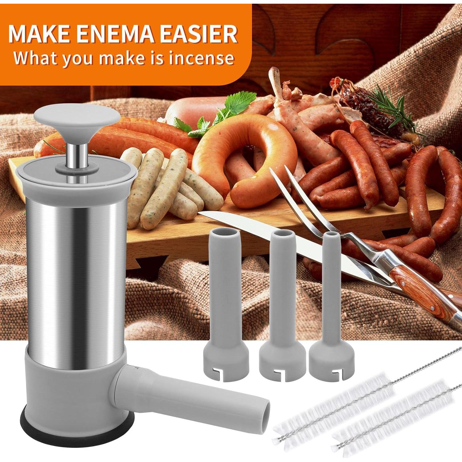 Rellenador de Salchichas Saihisday Vertical Acero Inoxidable 1 kg