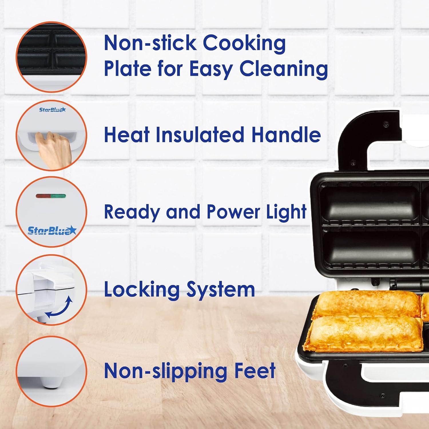 Hacedor de Rollos de Salchicha StarBlue 850W - 4 Placas Antiadhesivas