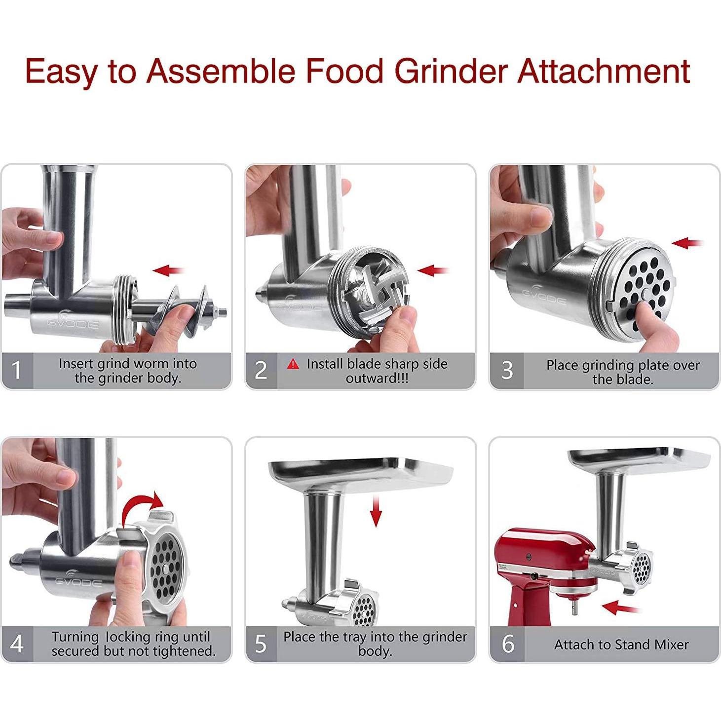 Accesorio Picadora de Carne GVODE para Mezclador Kitchenaid