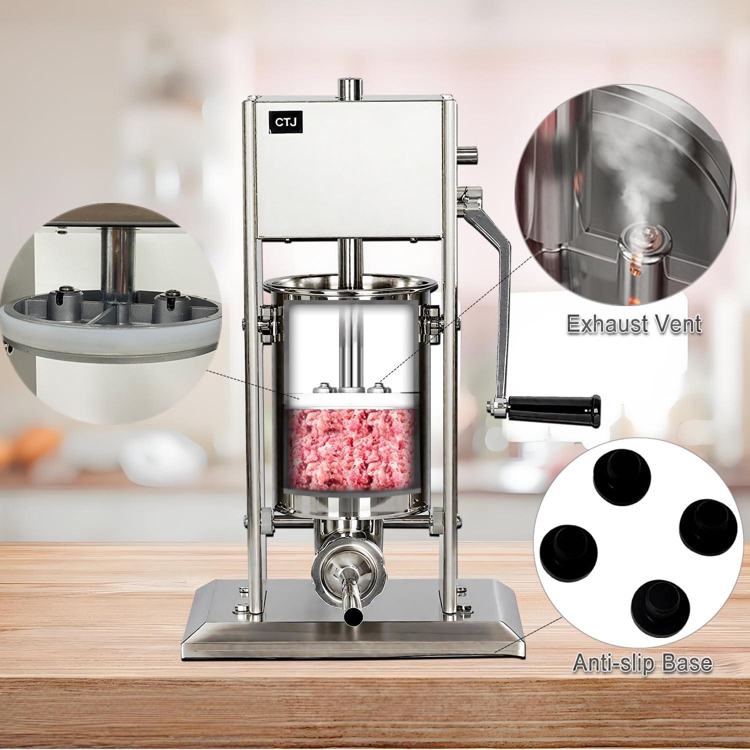 Rellenador de Salchichas Manual CTJ 3L Acero Inoxidable