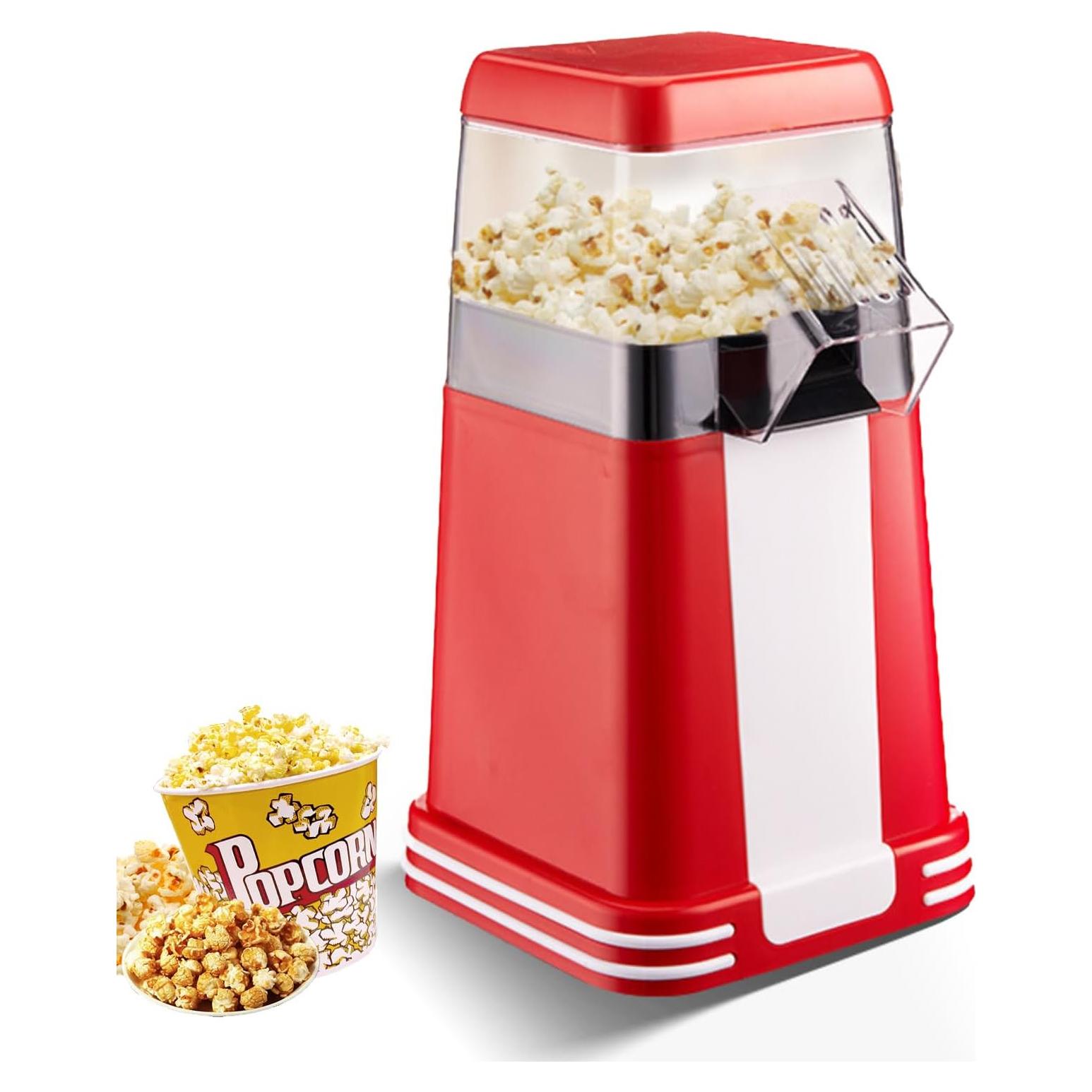 Máquina de Palomitas de Maíz Genérico 1200W Sin Aceite Roja
