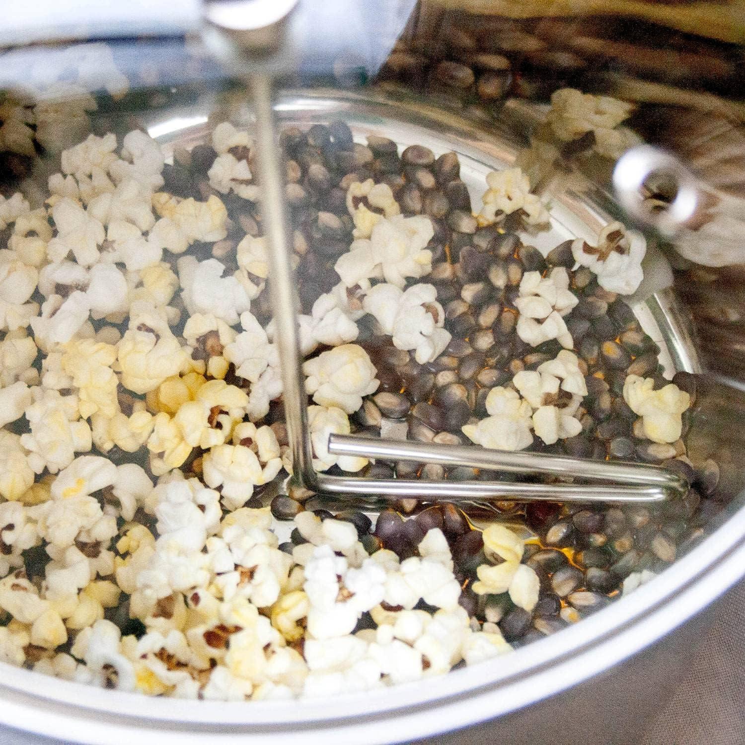 Popcorn Popper Lehman Acero Inoxidable 4.5L con Revolver