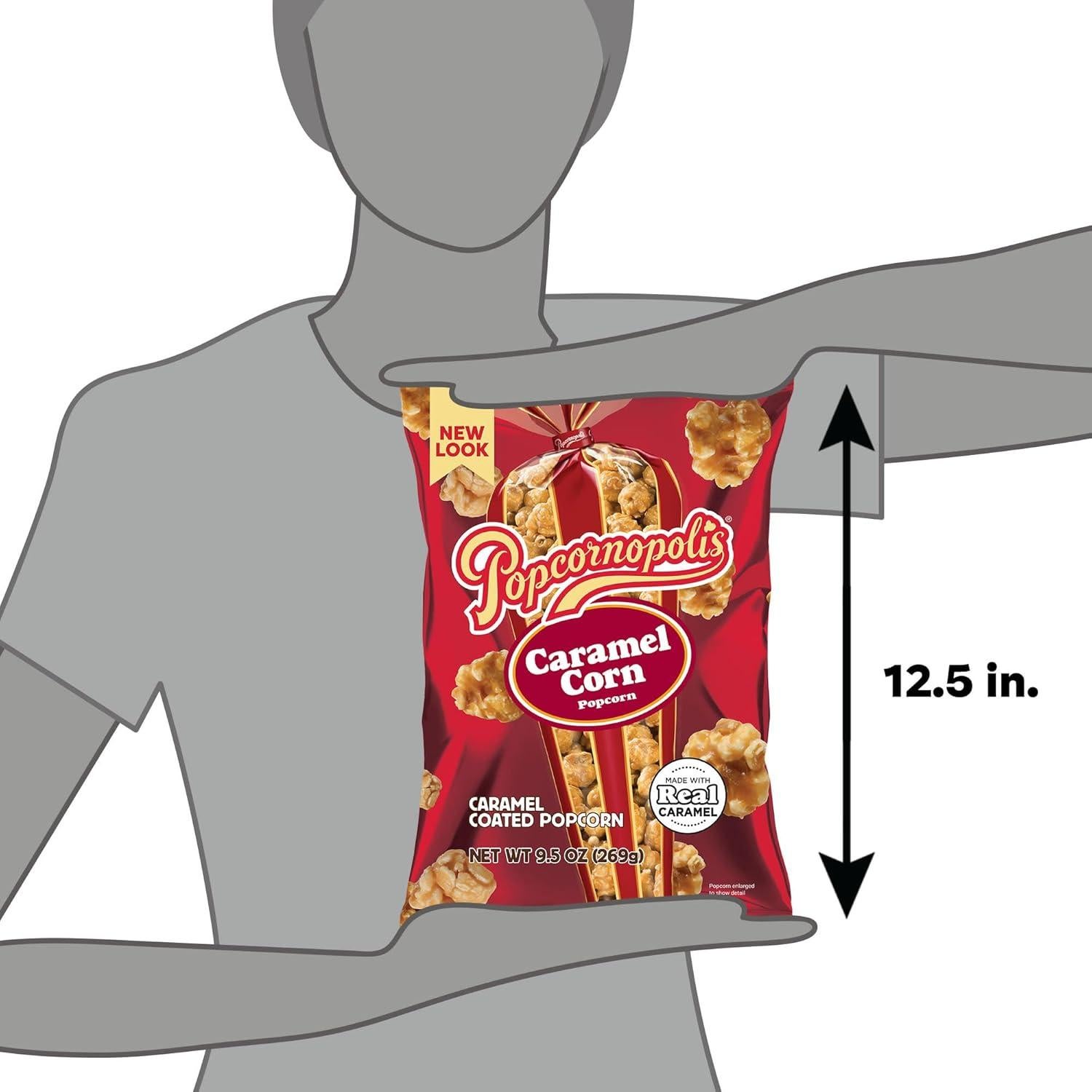 Palomitas de Maíz Caramelo Popcornopolis 269g Bolsa 9.5oz