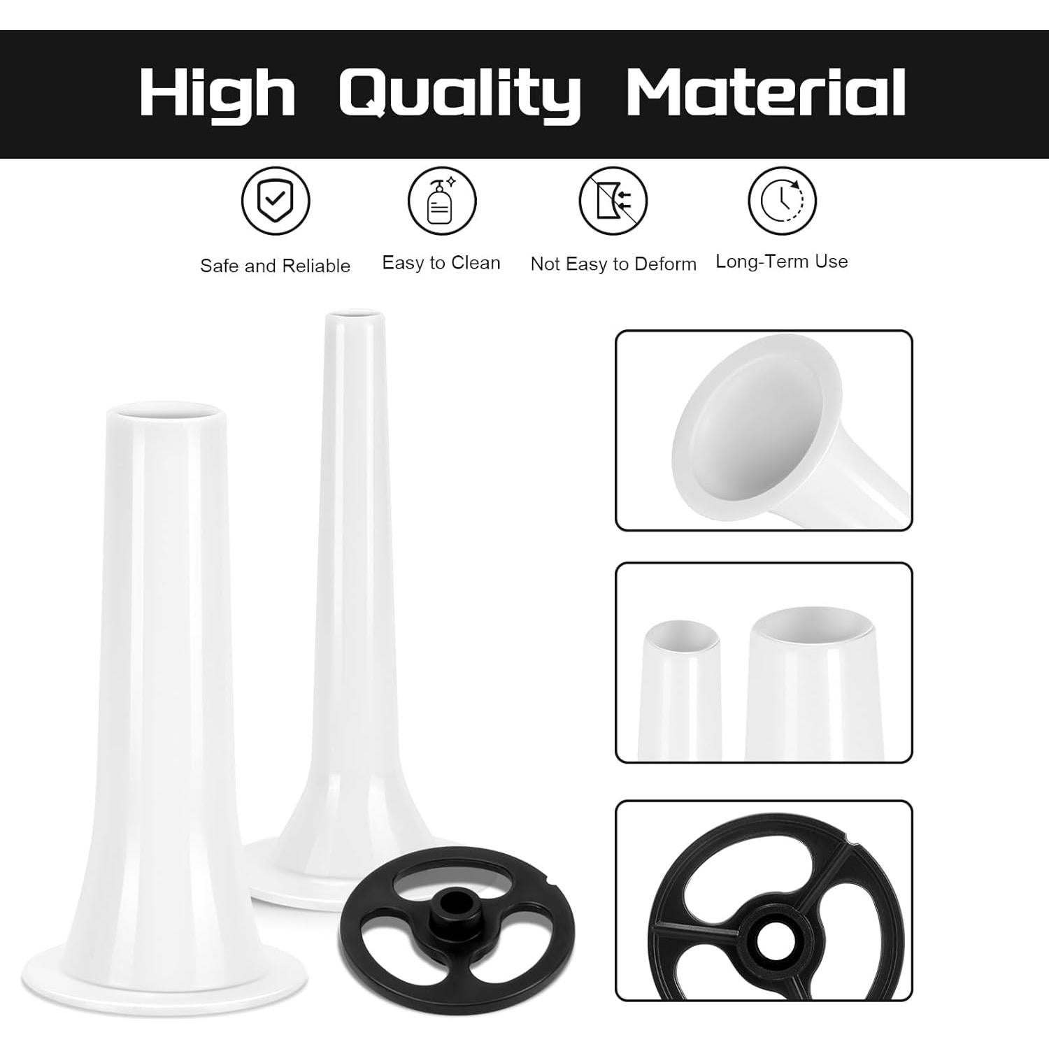 Kit de Tubos para Embutir Salchichas KitchenAid - 3 Piezas