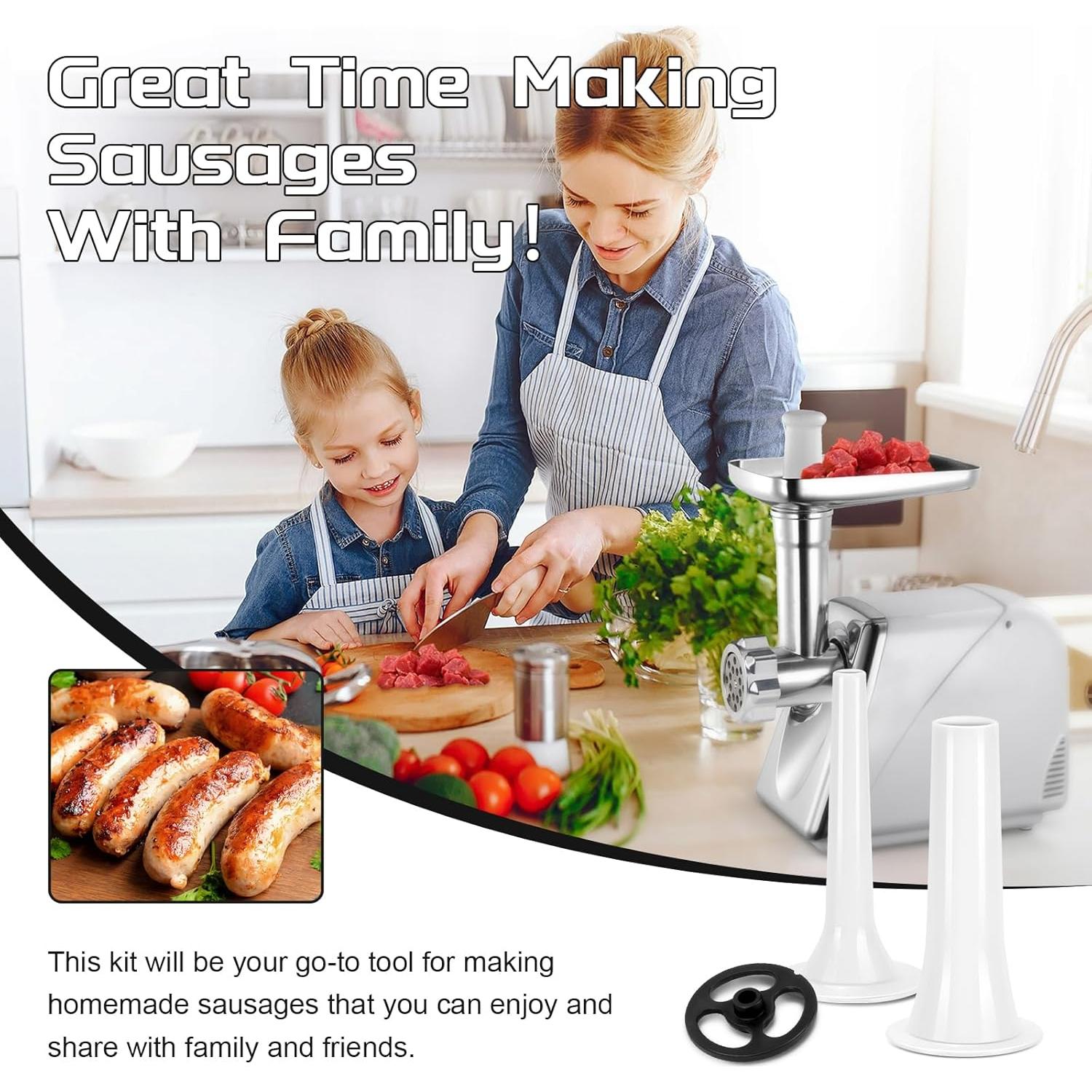 Kit de Tubos para Embutir Salchichas KitchenAid - 3 Piezas