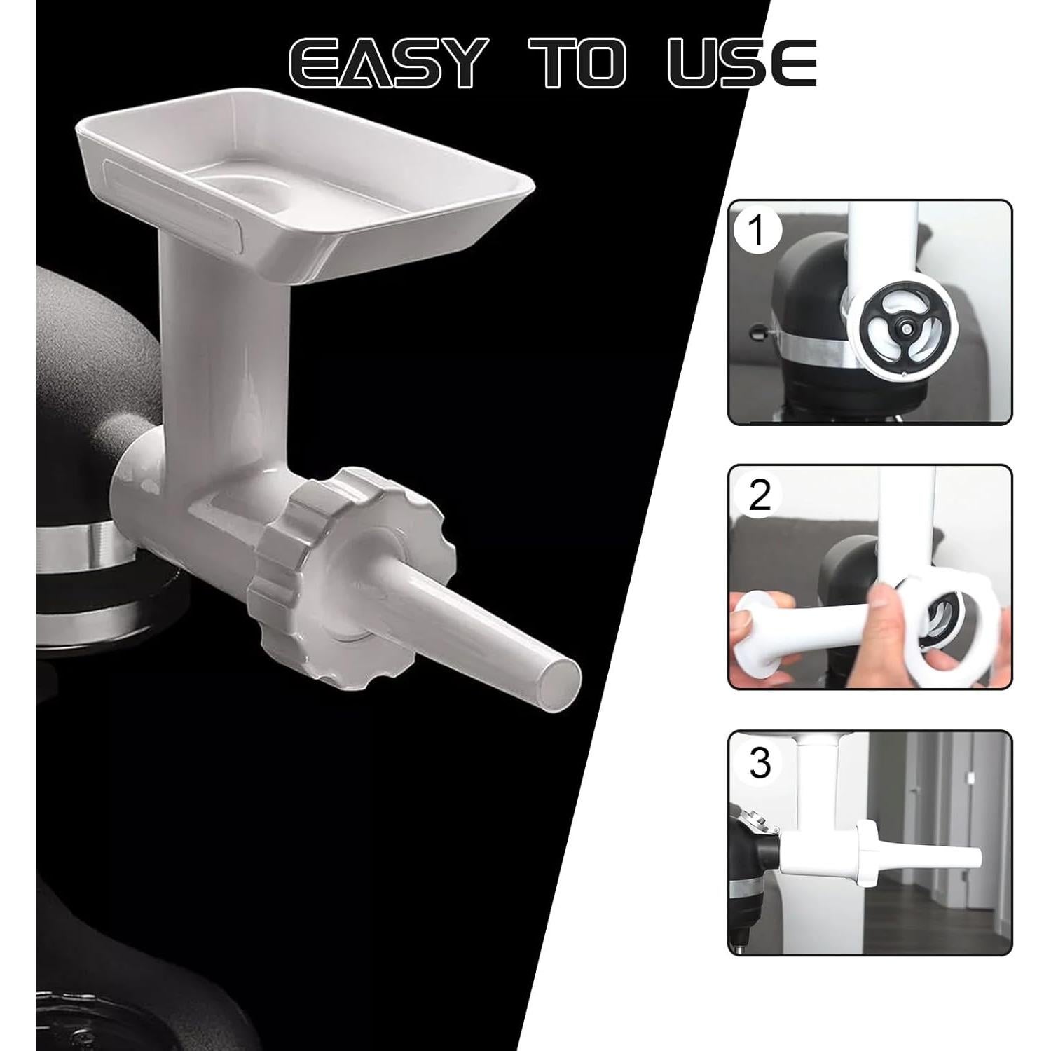 Kit de Tubos para Embutir Salchichas KitchenAid - 3 Piezas