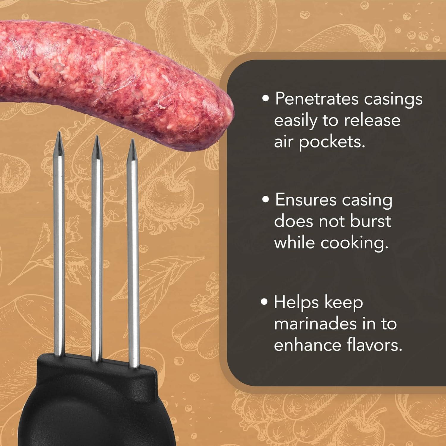 Herramienta de Pinchar Salchichas IMPRESA - 2 Piezas con Bolsa