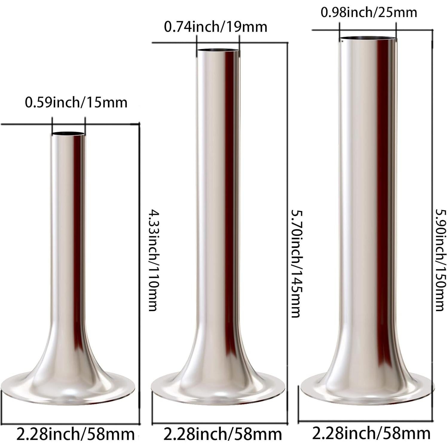 Kit Embutidora de Salchichas InnoMoon para KitchenAid - 3 Tubos Acero Inoxidable