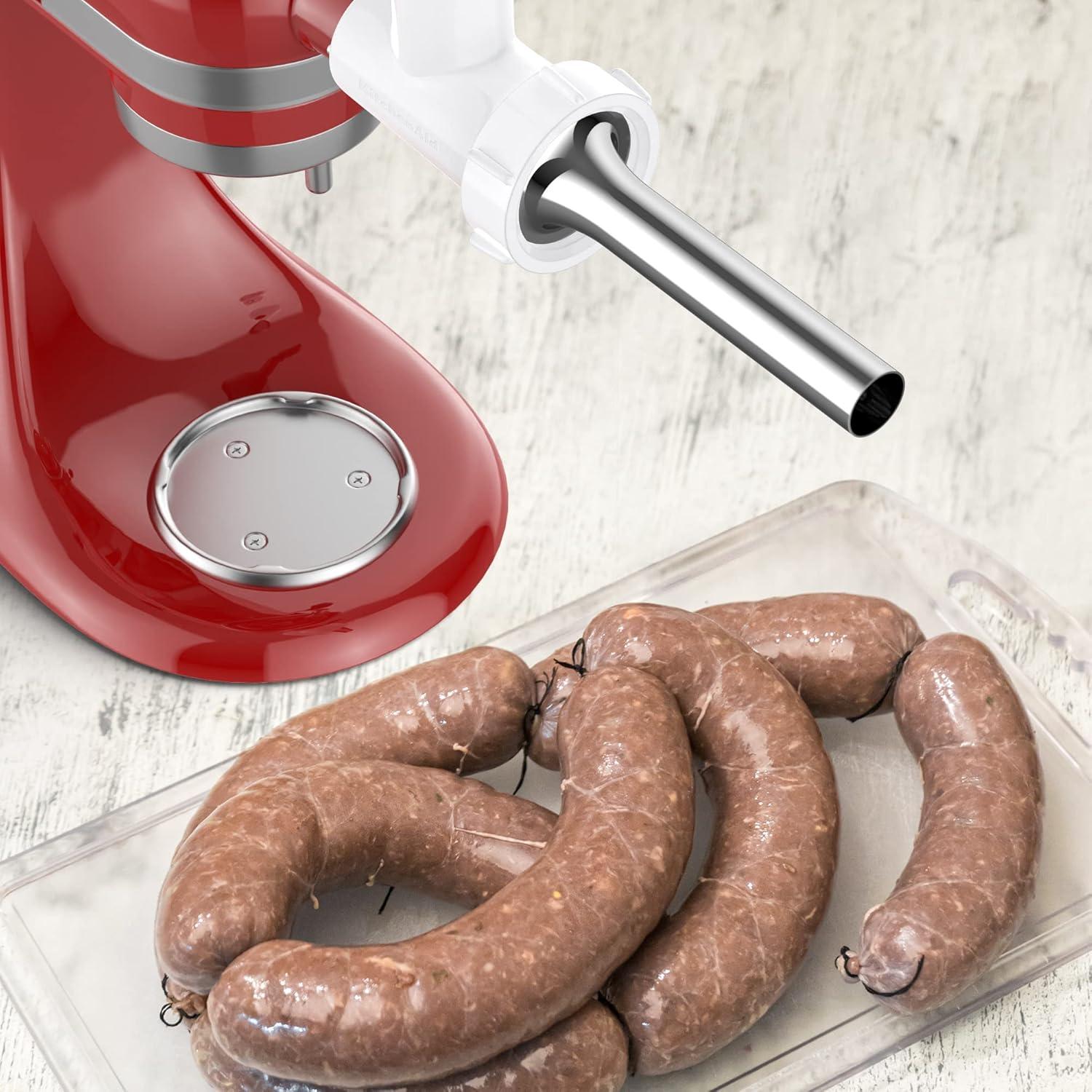 Kit Embutidora de Salchichas InnoMoon para KitchenAid - 3 Tubos Acero Inoxidable