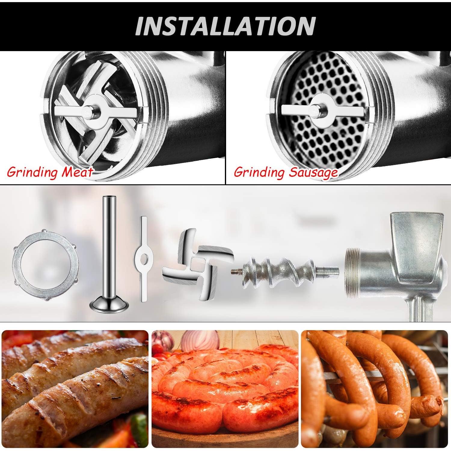 Kit embutidor de salchichas Mudder 4 piezas acero inoxidable