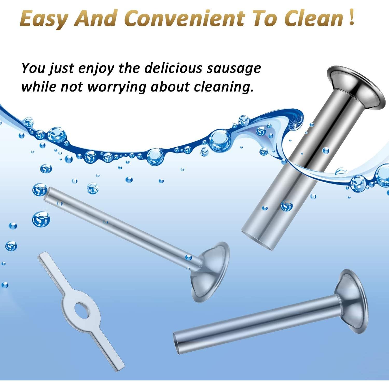 Kit embutidor de salchichas Mudder 4 piezas acero inoxidable