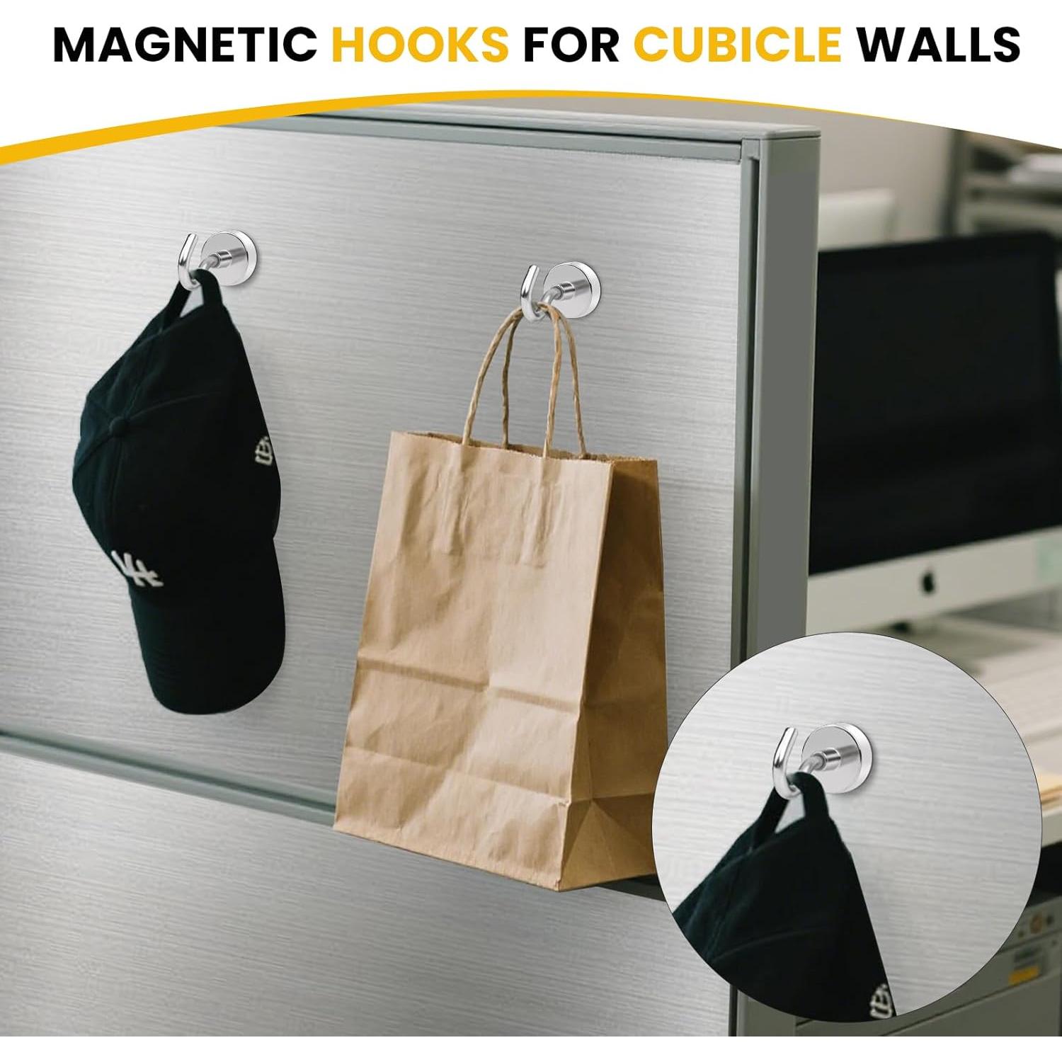 Ganchos Magnéticos DIYMAG 10 Piezas 13.6kg Plata