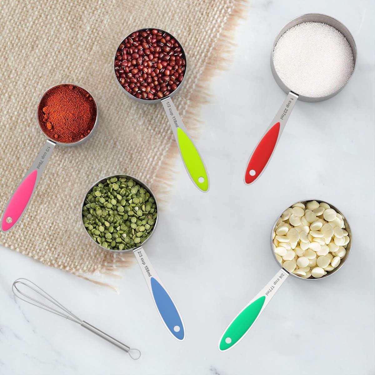 Set de 20 Tazas y Cucharas Medidoras Wildone Acero Inoxidable