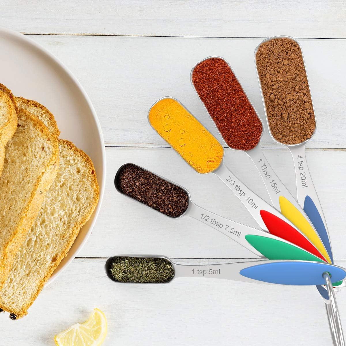 Set de 20 Tazas y Cucharas Medidoras Wildone Acero Inoxidable