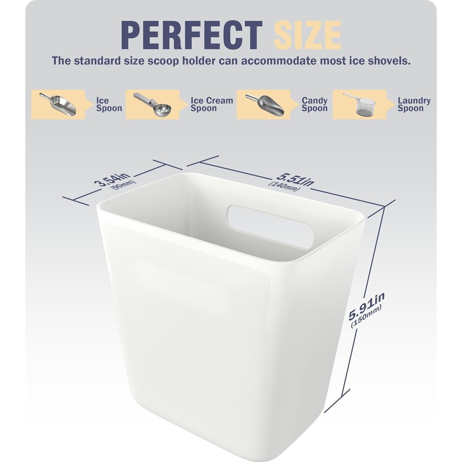 Soporte magnético para cuchara de hielo Neepanda - Grande 14x9x15 cm