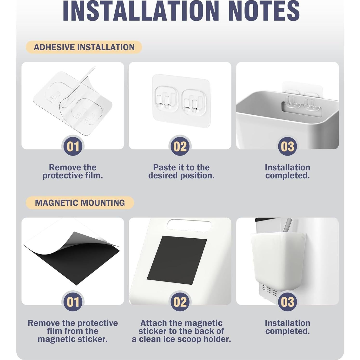 Soporte magnético para cuchara de hielo Neepanda - Grande 14x9x15 cm