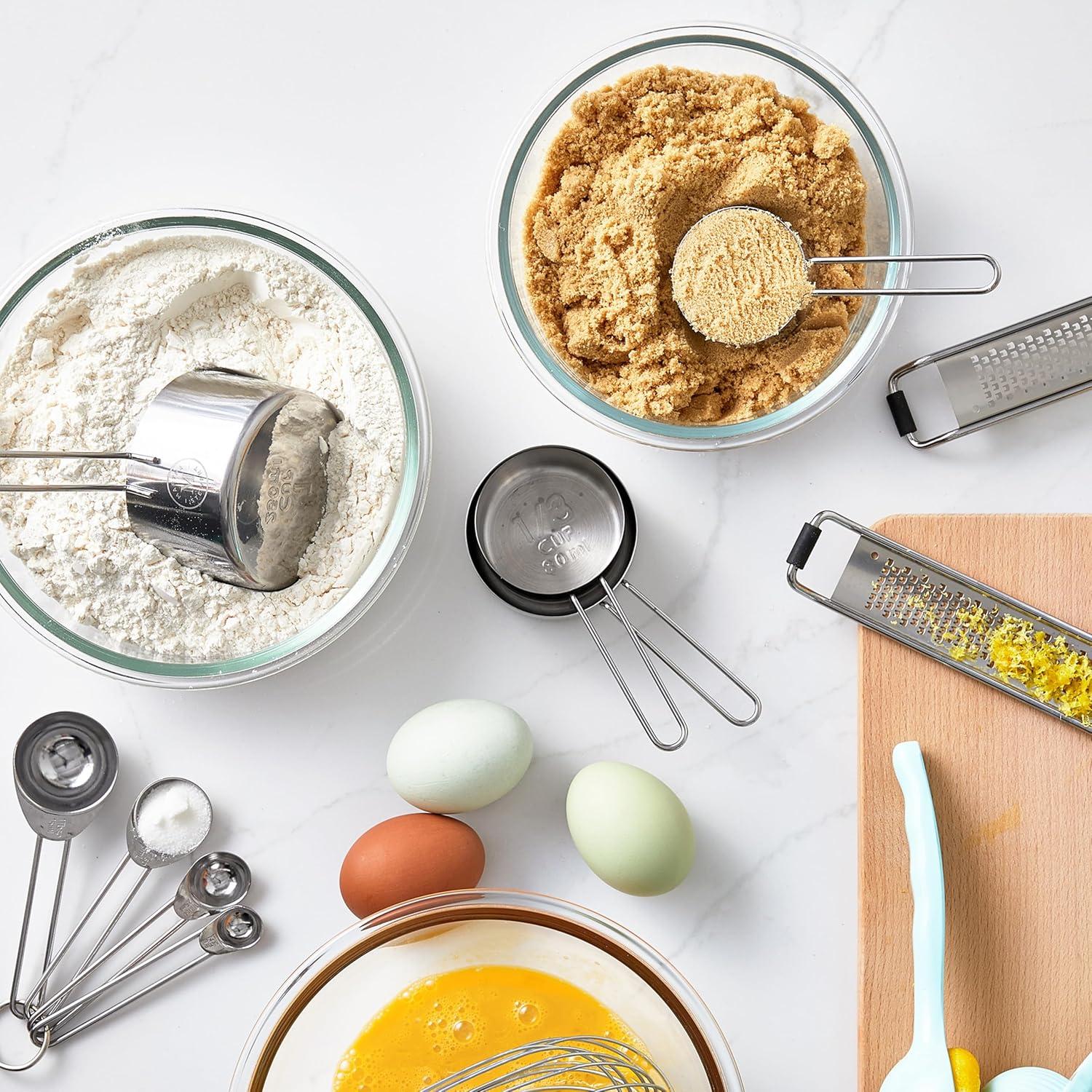 Juego de Cucharas Medidoras Acero Inoxidable Martha Stewart 4 Piezas