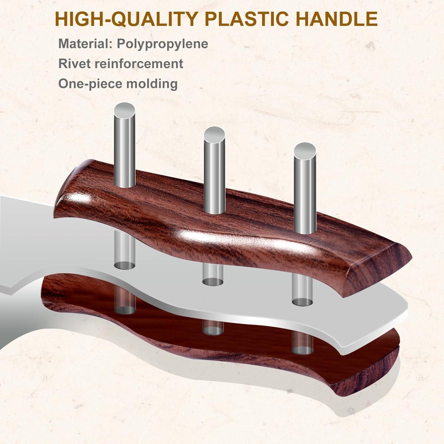 Cuchillo de Carnicero QEGNOBOK 17.78 cm Acero Inoxidable