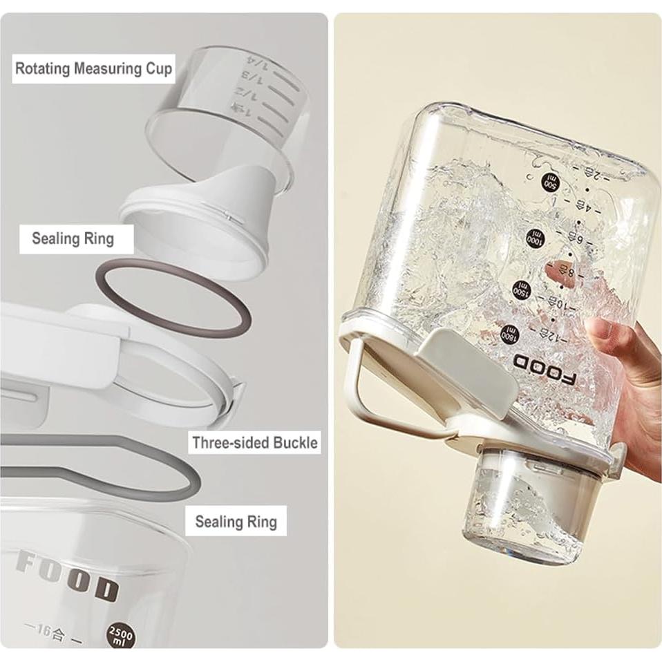 Contenedor Hermético de Almacenamiento de Alimentos 2.5L WINIAER