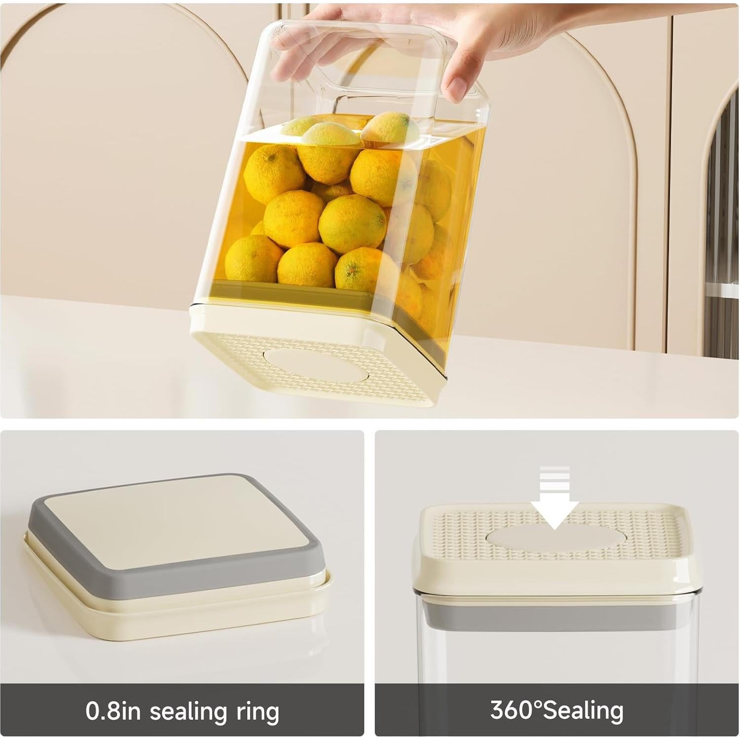 Contenedores de Almacenamiento UFORU Herméticos 3 Pcs 1.7L