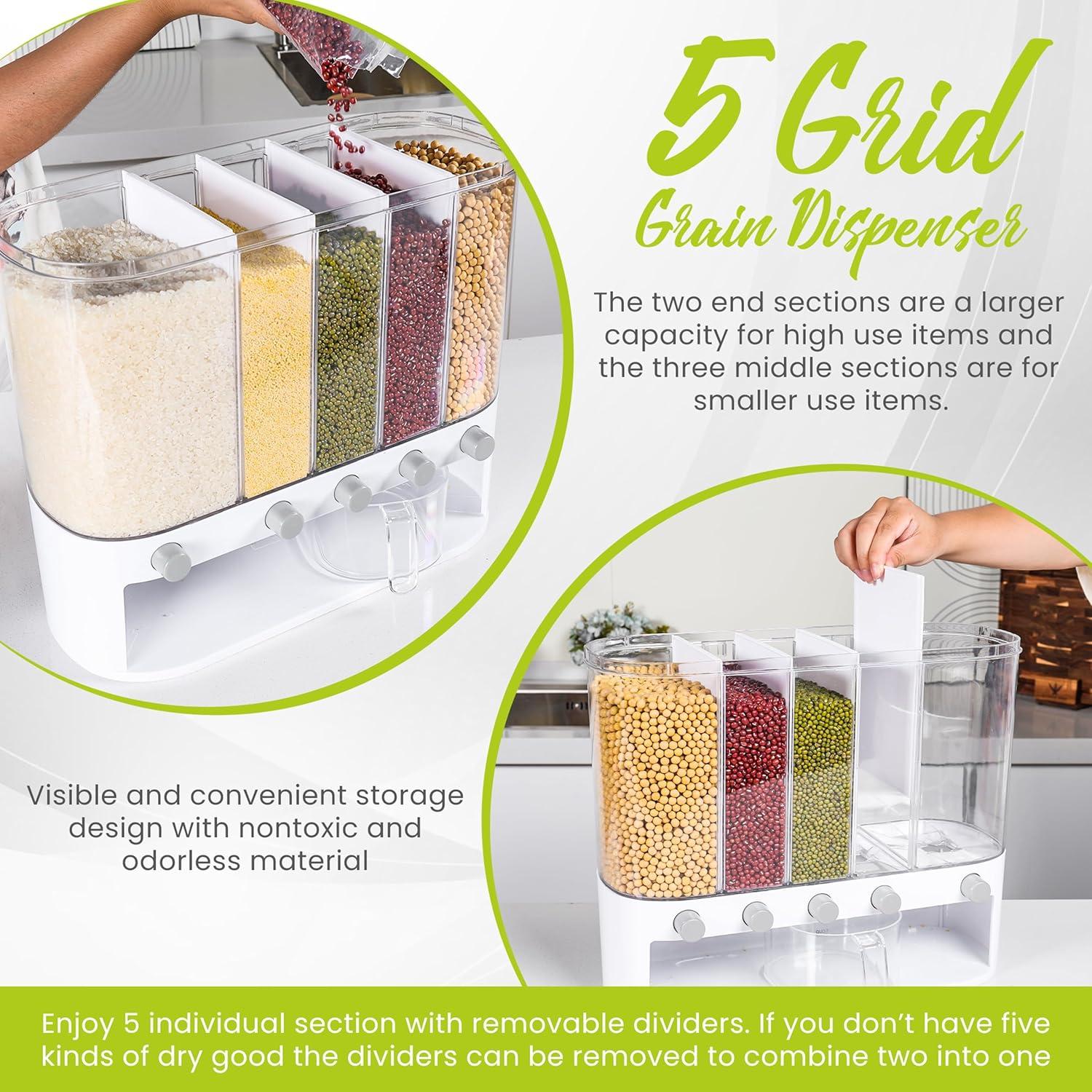 Dispensador de Alimentos Secos Montable EP Creations 5 Rejillas