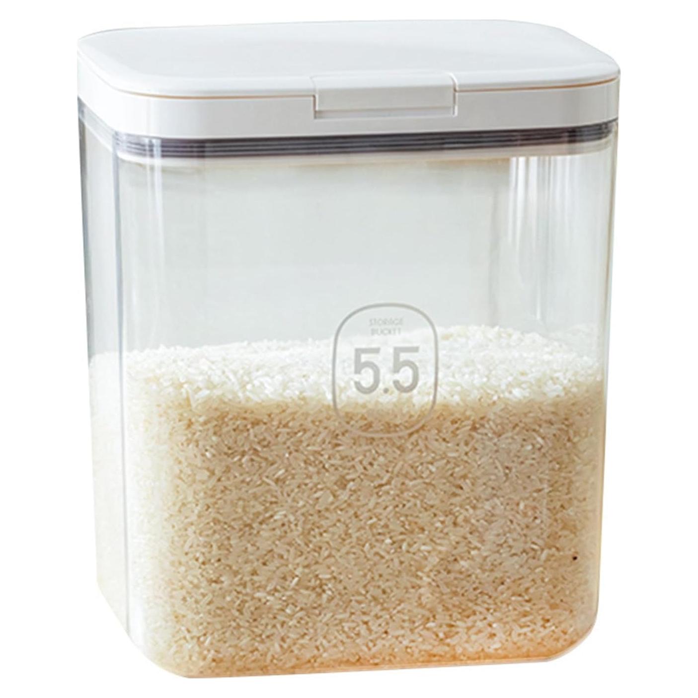 Contenedor de Almacenamiento Hermético Qiveno 10L con Taza Medidora