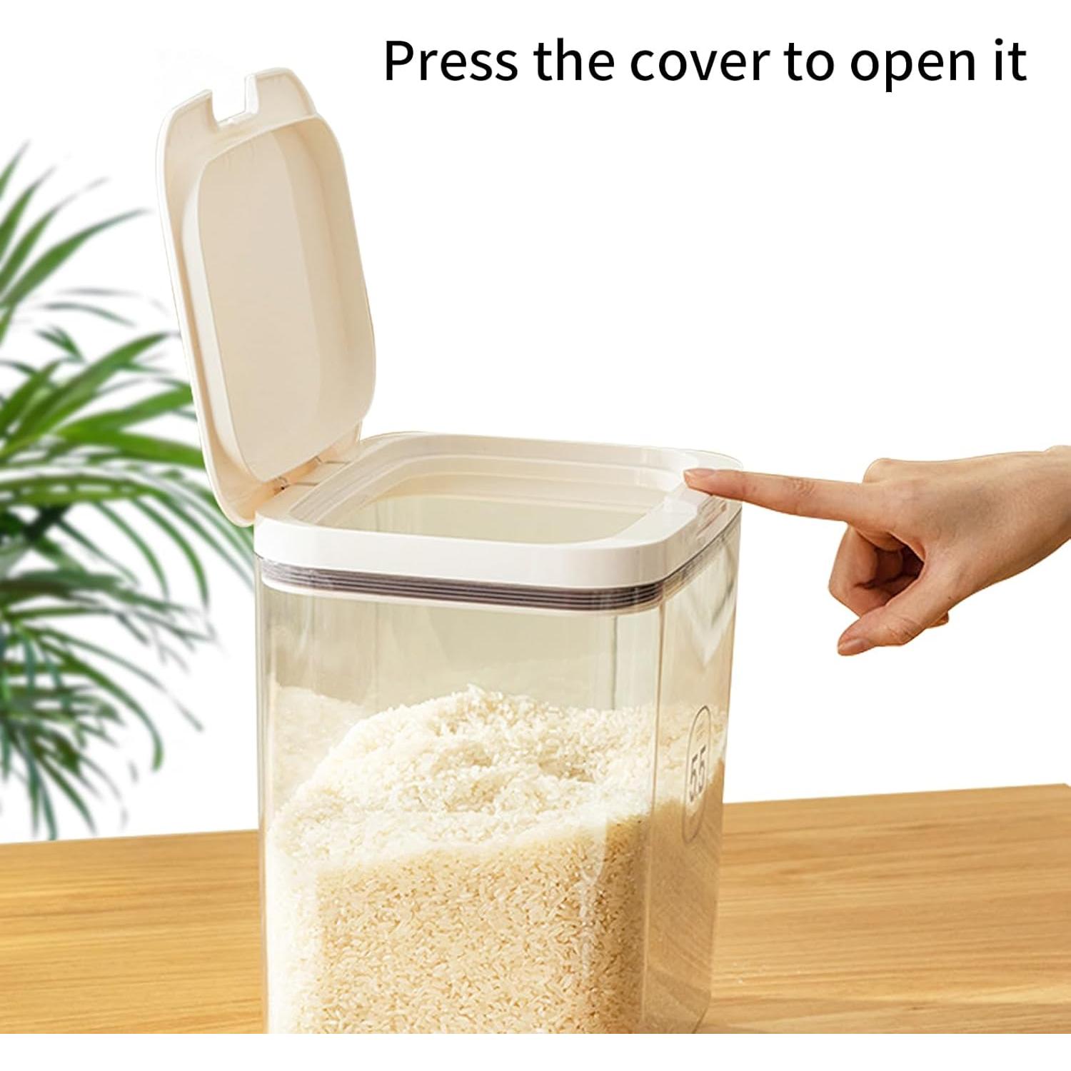 Contenedor de Almacenamiento Hermético Qiveno 10L con Taza Medidora