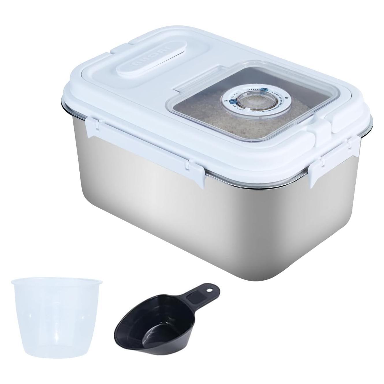 Contenedor de Almacenamiento Hermético Qiveno 10L Plata