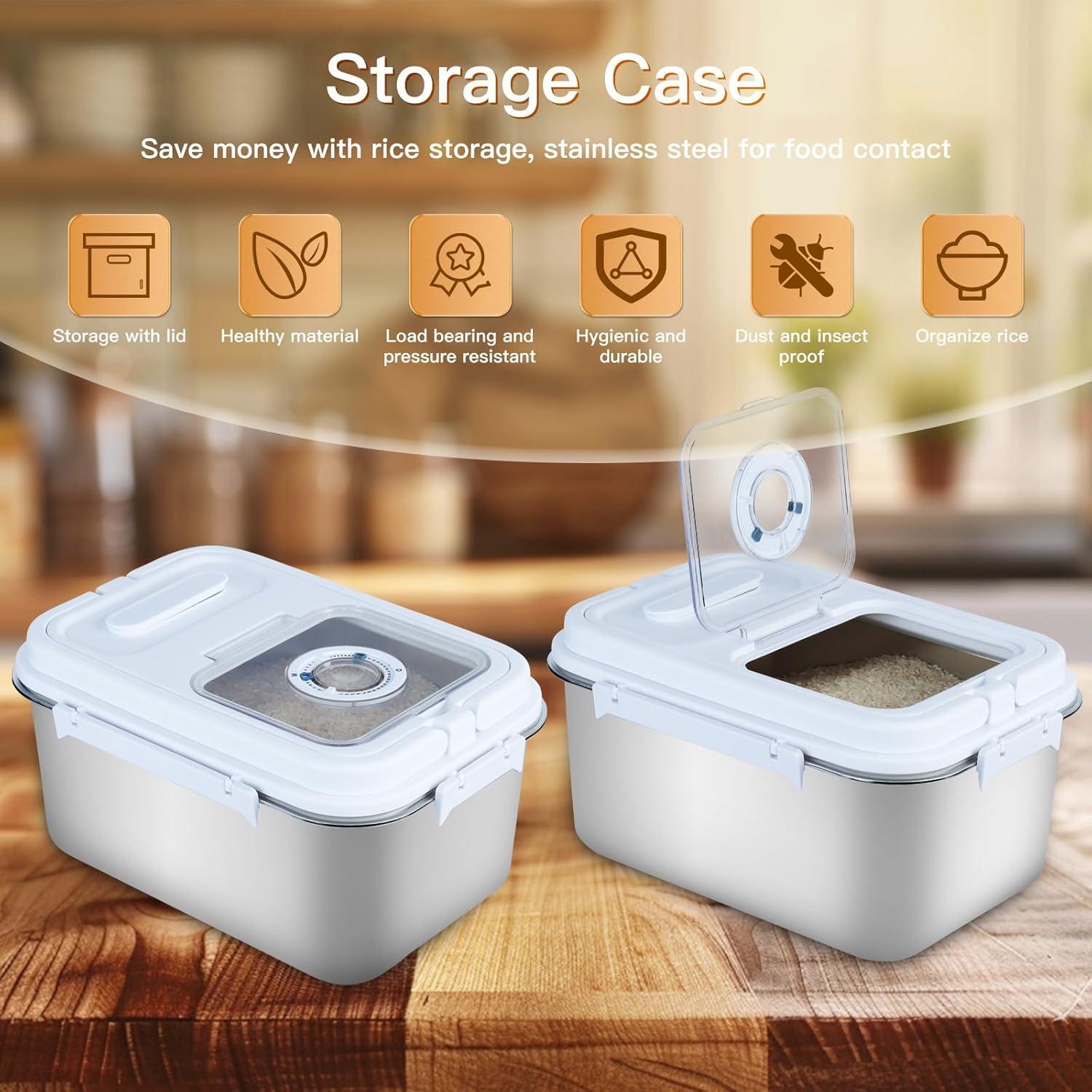 Contenedor de Almacenamiento Hermético PENCK 9kg Acero Inoxidable