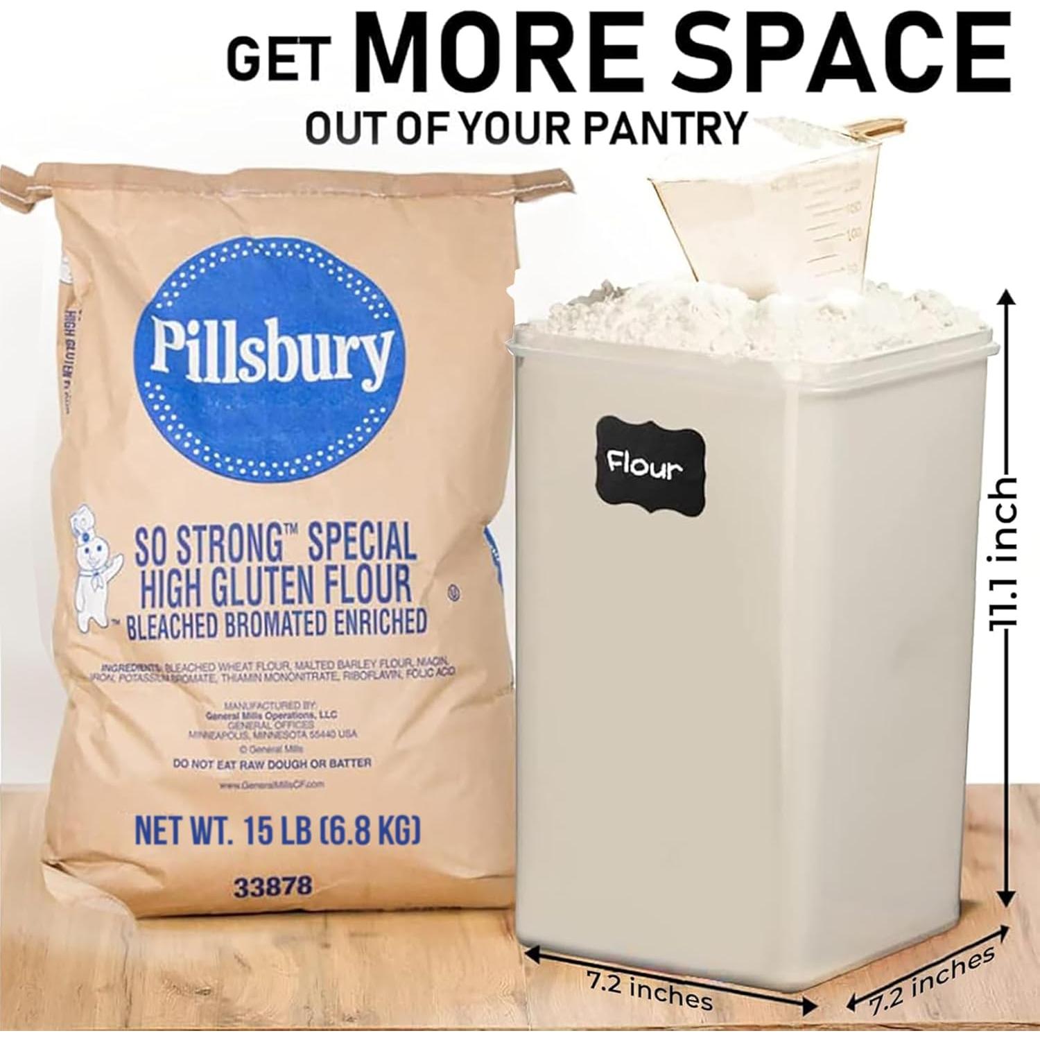 Contenedores de Almacenamiento 6.5L Suministros Pluma Blanca - 2 Pcs