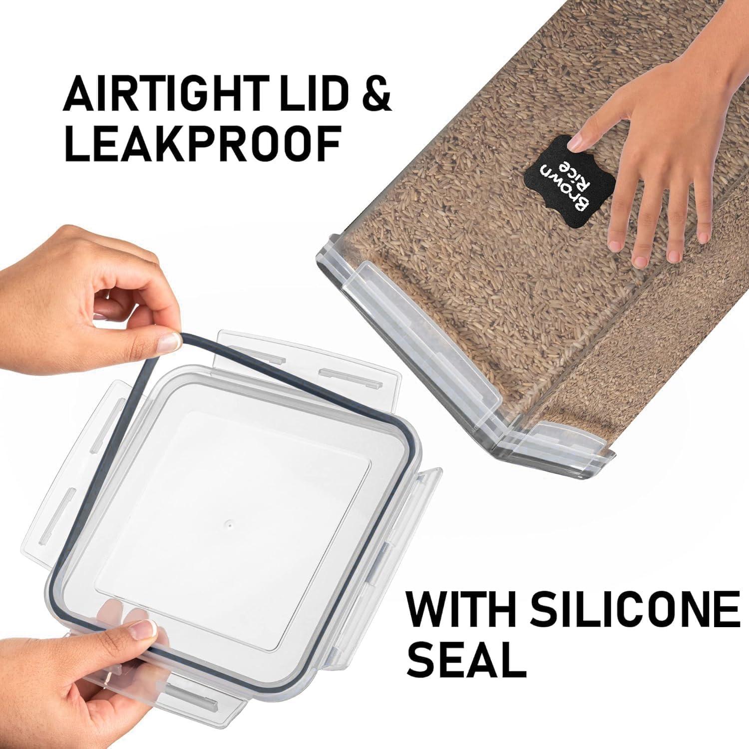 Contenedores de Almacenamiento 6.5L Suministros Pluma Blanca - 2 Pcs