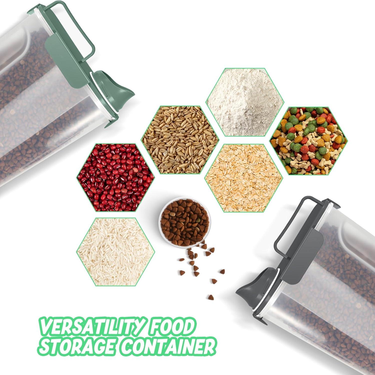 Contenedor de Almacenamiento de Comida para Mascotas LEAWALK 5L 2Pack