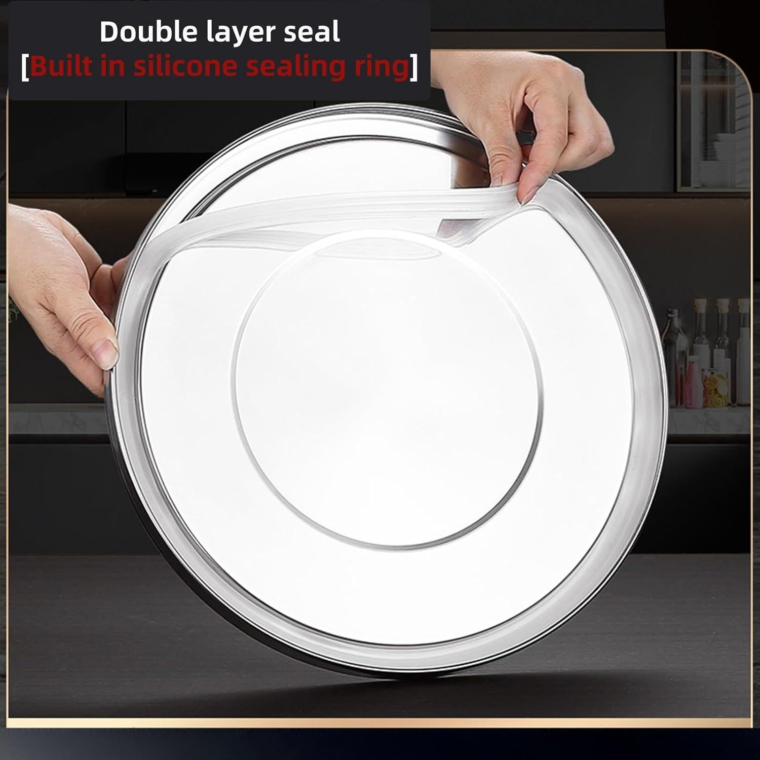 Contenedor hermético de acero inoxidable 12L Verdeho con tapa