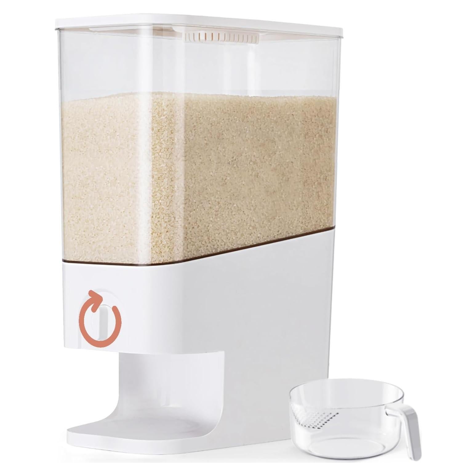 Contenedor de arroz hermético LIVLAB 10L con taza medidora